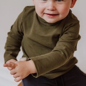 Army Green Long Sleeve T-Shirt